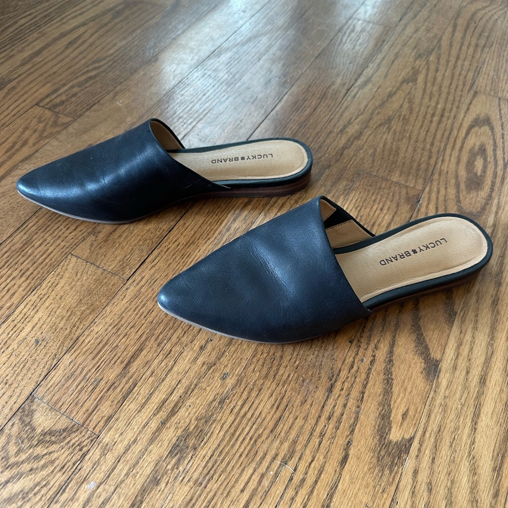 Lucky Brand Women's Black Mules